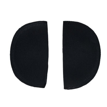 Foam Shoulder Pads Covered with Black Polyester - 7" x 4" x .5" Detail