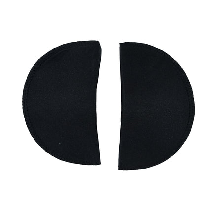 Foam Shoulder Pads Covered with Black Polyester - 7" x 4" x .5"