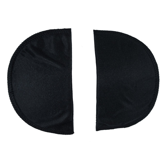Foam Shoulder Pads Covered with Black Polyester - 7 x 4.5 x .5