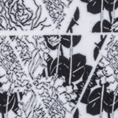 Floral Triangles Digitally Printed on Stretch Neoprene/Scuba Knit - Full