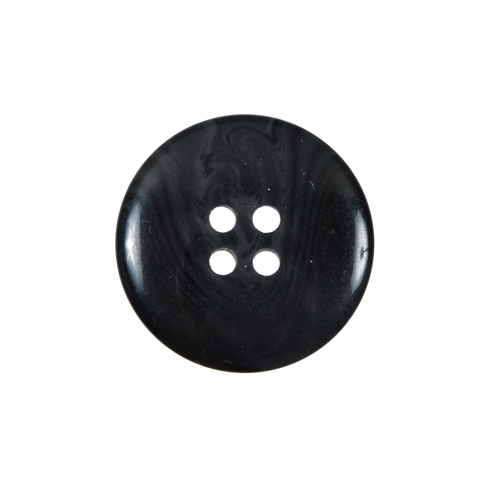 Dark Gray 4-Hole Plastic Button - 36L/23mm Detail