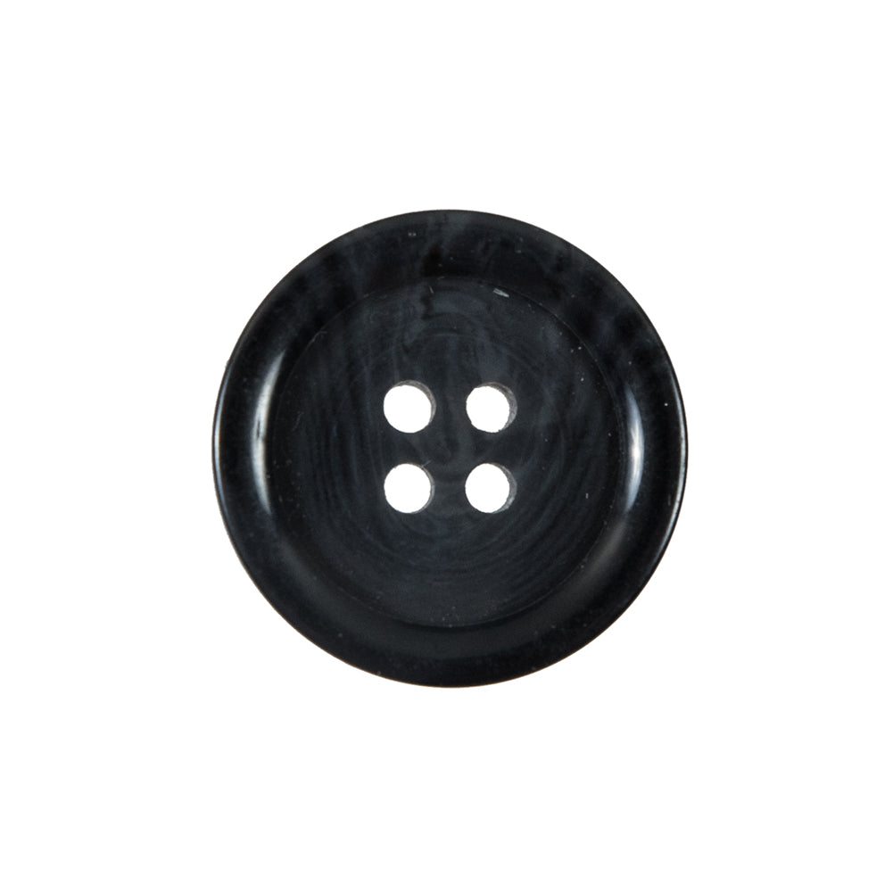 Dark Gray 4-Hole Plastic Button - 36L/23mm