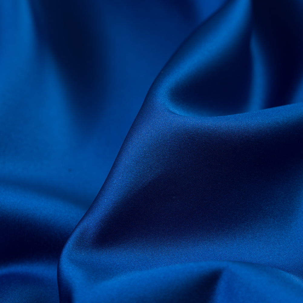 Royal Blue Polyester Satin Detail