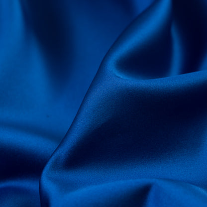 Royal Blue Polyester Satin Detail