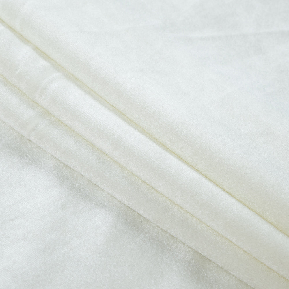 Vanilla Ice Polyester Velvet - Detail