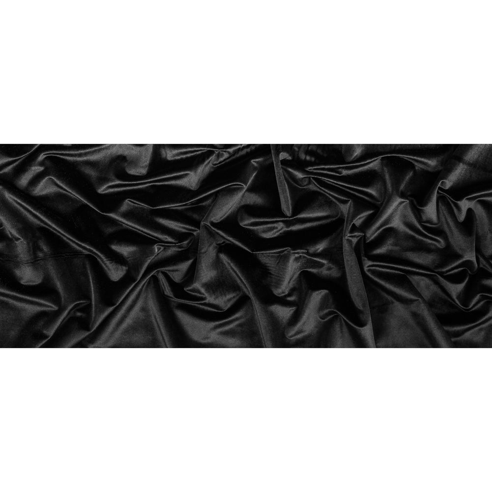 Polyester Velvet - Black - Helene Collection Folded