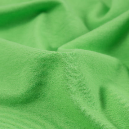 Lime Solid Cotton Jersey Detail