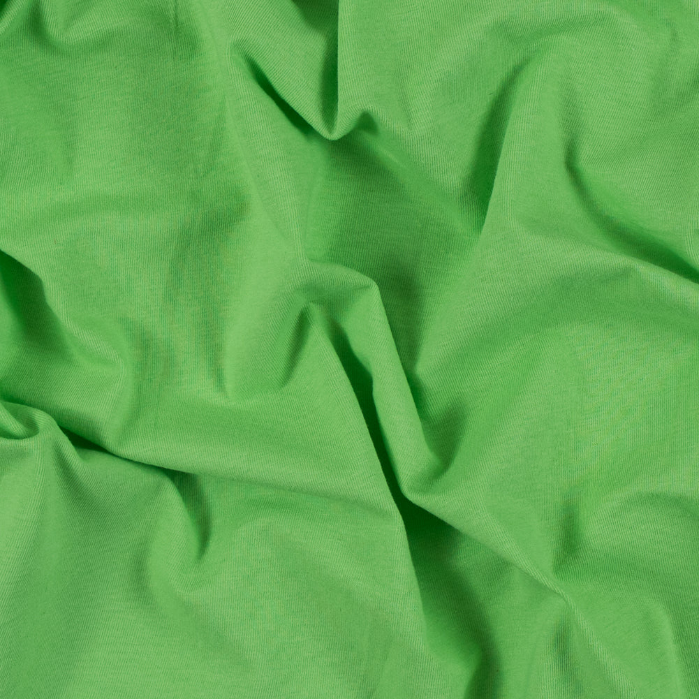 Lime Solid Cotton Jersey