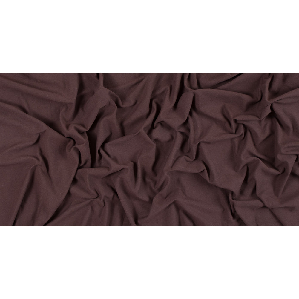 Brown Solid Cotton Jersey Folded
