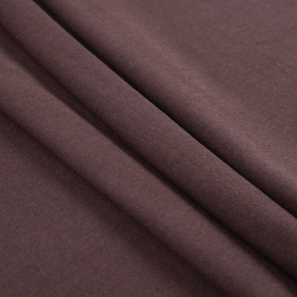Brown Solid Cotton Jersey Detail