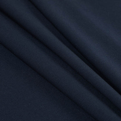 Navy Super 120 Merino Wool Twill/Suiting - Folded