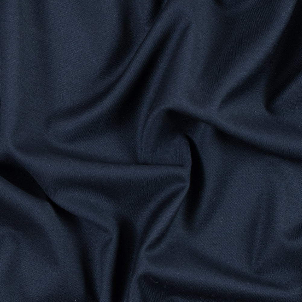 Navy Super 120 Merino Wool Twill/Suiting