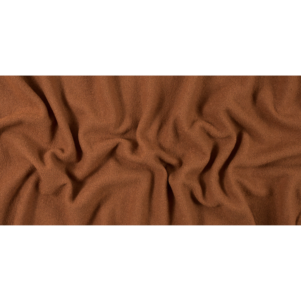 Boiled Wool Coating Fabric - Adobe Brown - Ketil Collection Folded
