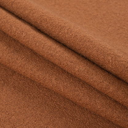 Boiled Wool Coating Fabric - Adobe Brown - Ketil Collection Detail