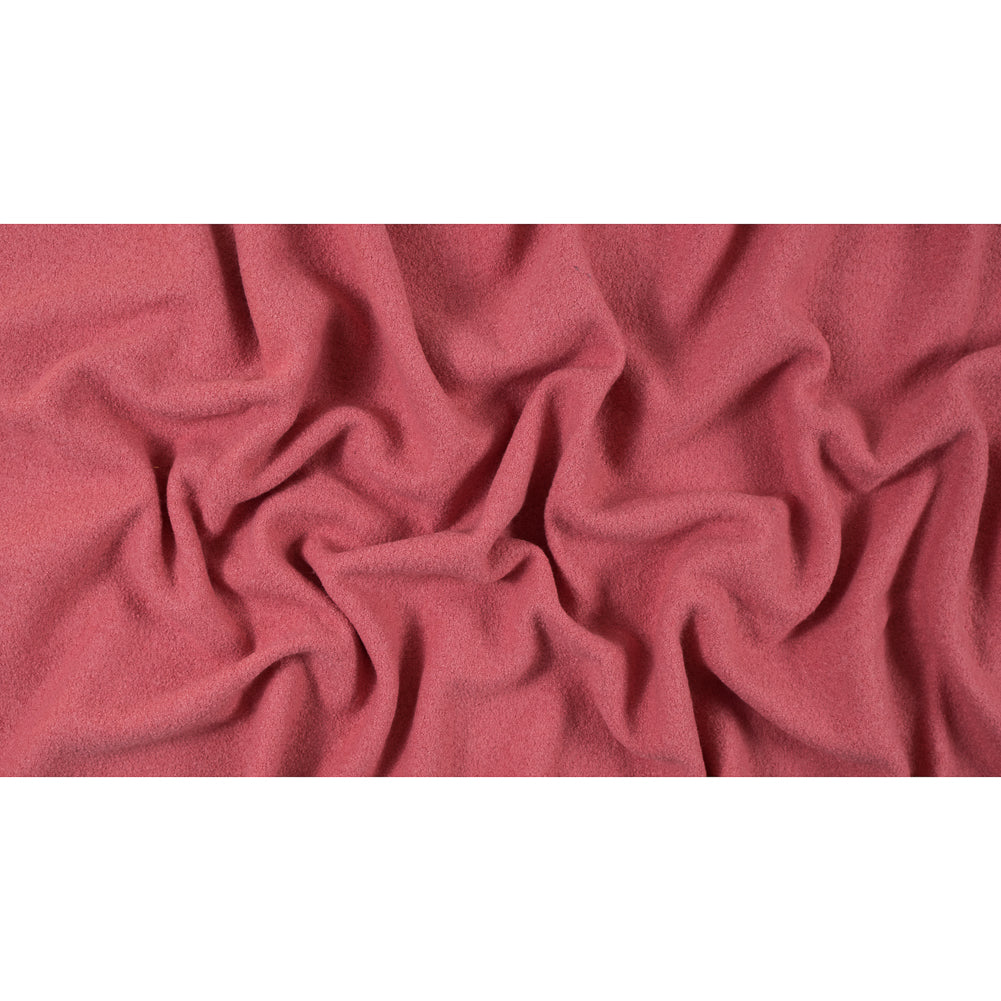 Boiled Wool Coating Fabric - Strawberry Pink - Ketil Collection Folded