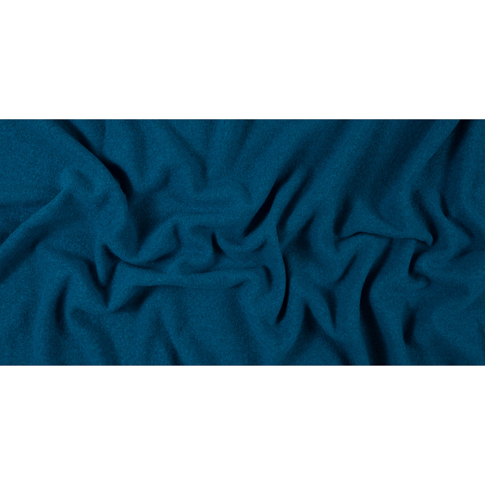 Boiled Wool Coating Fabric - Turkish Tile Blue - Ketil Collection Folded