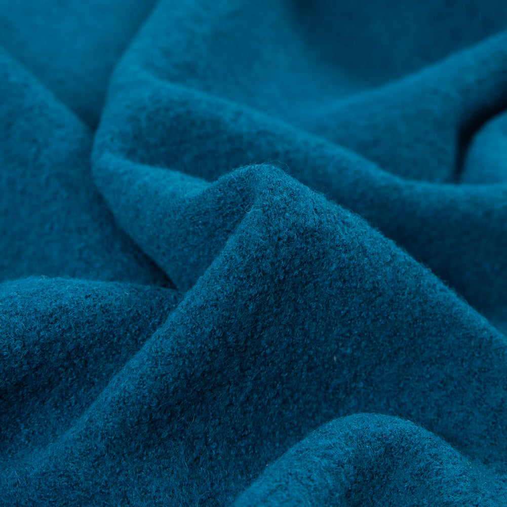 Boiled Wool Coating Fabric - Turkish Tile Blue - Ketil Collection Full