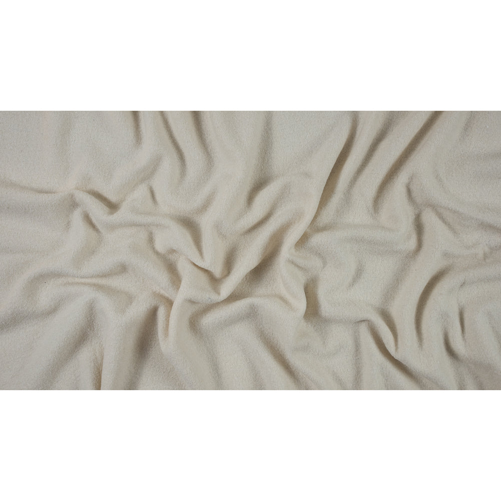 Antique White Solid Boiled Wool - Folded