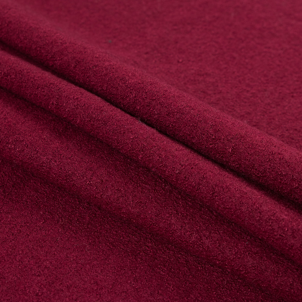 Boiled Wool Coating Fabric - Rumba Red - Ketil Collection Detail