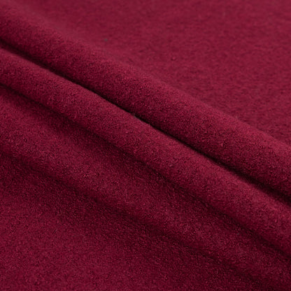 Boiled Wool Coating Fabric - Rumba Red - Ketil Collection Detail