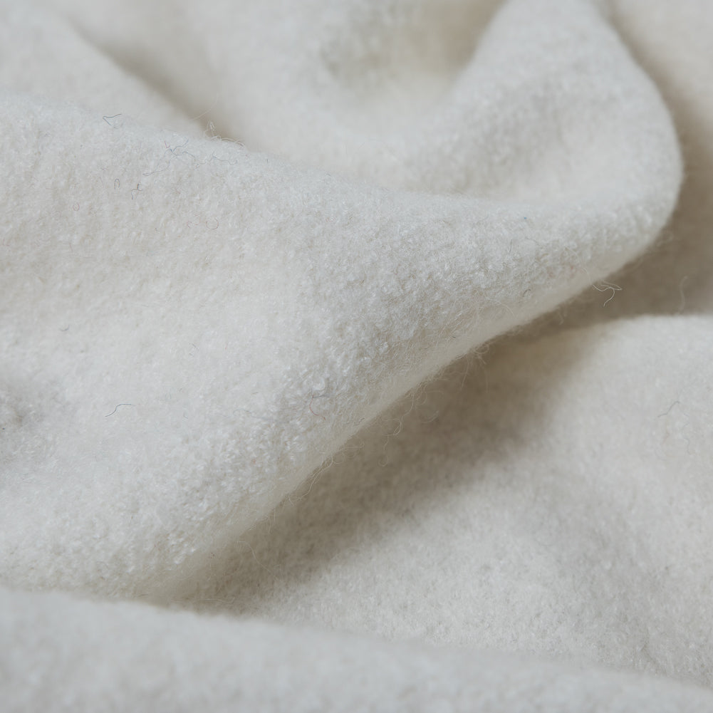 Whisper White Solid Boiled Wool - Full