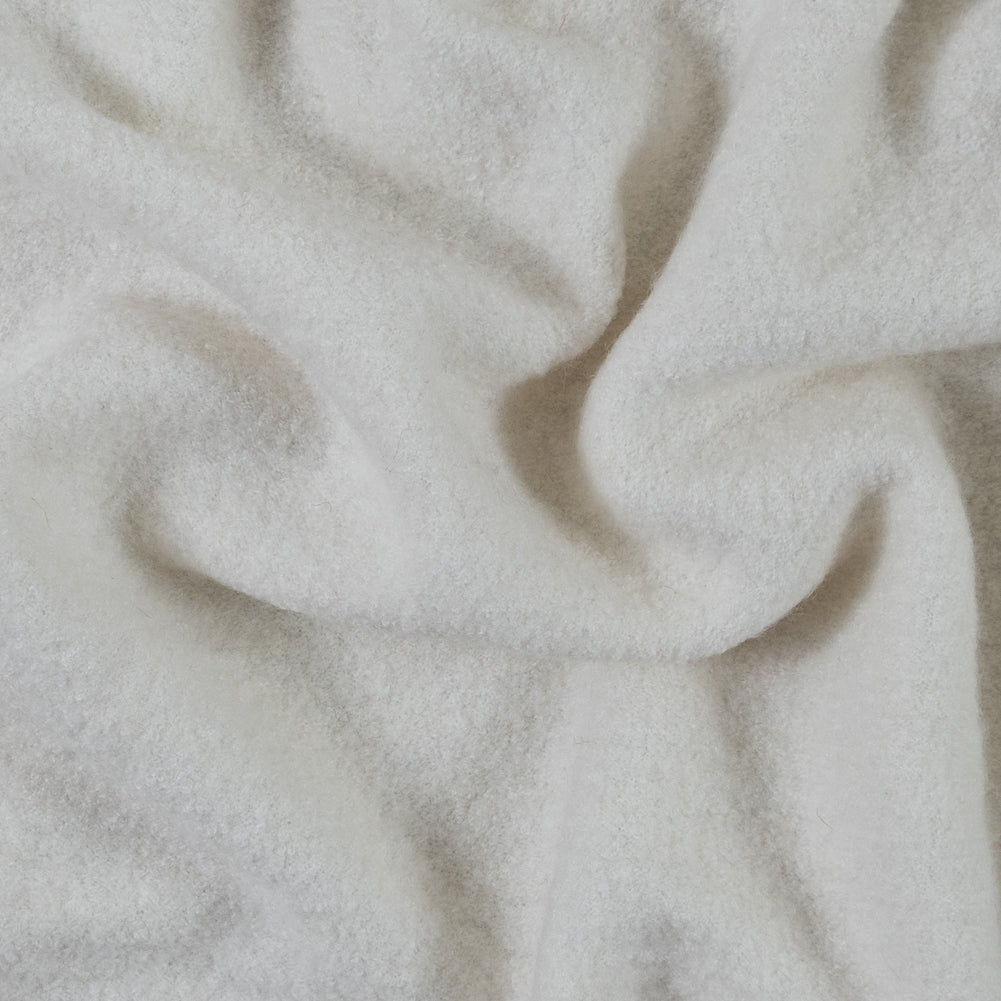 Whisper White Solid Boiled Wool