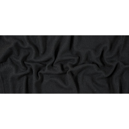 Boiled Wool Coating Fabric - Black - Ketil Collection Folded