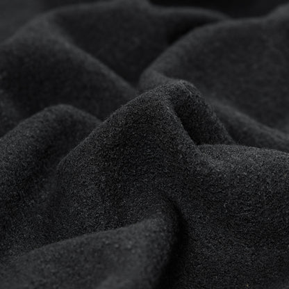 Boiled Wool Coating Fabric - Black - Ketil Collection Full