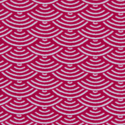 Bright Rose Geometric Printed Nylon Spandex - Detail