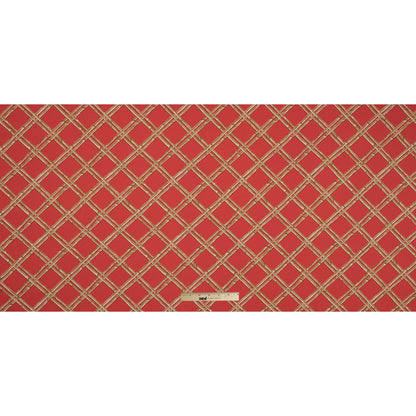Fiesta Orange and Taffy Bamboo Printed Polyester Jersey Full