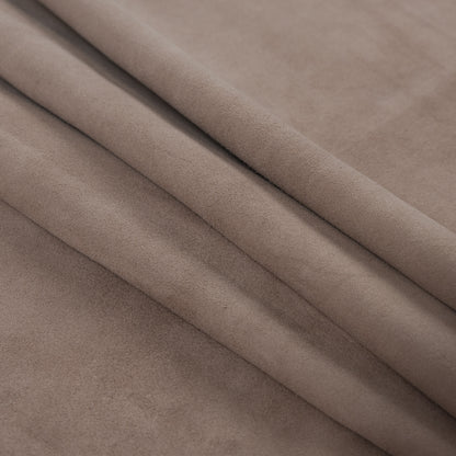 Small Coffee Lamb Suede Hide - Folded