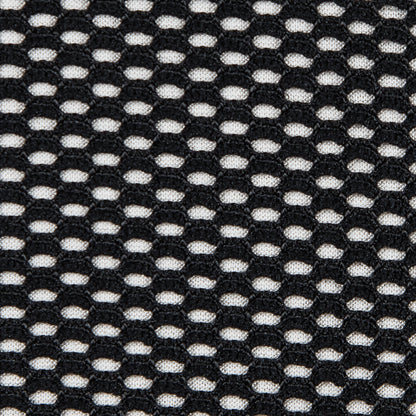 Italian Black Netting Fused to a Birch Jersey - Detail
