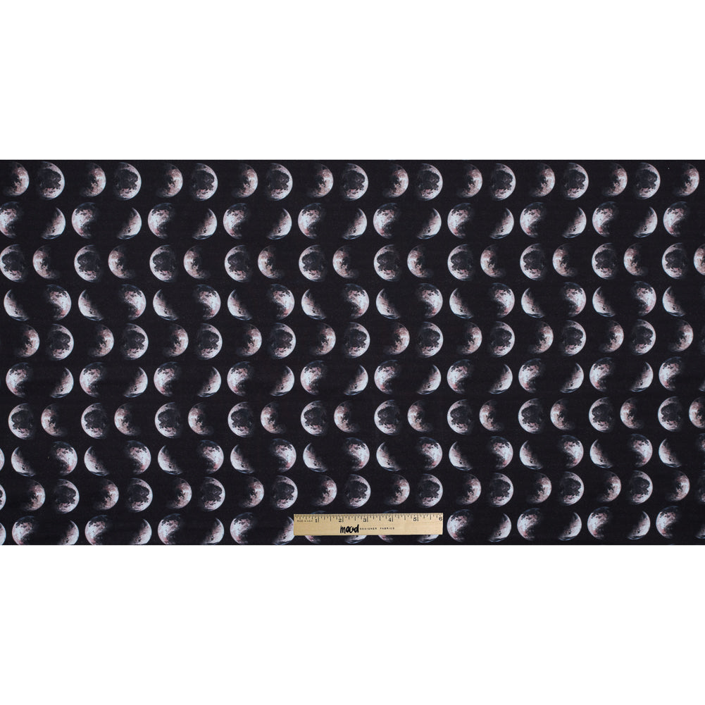 Moons Digitally Printed on a Stretch Neoprene/Scuba Knit - Full