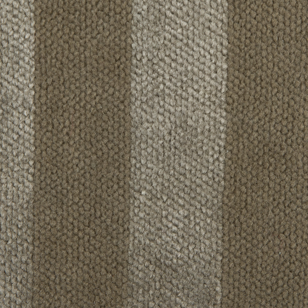 Golden Beige Awning Striped Cotton Upholstery Velveteen Detail