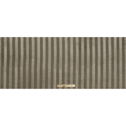 Golden Beige Awning Striped Cotton Upholstery Velveteen Full