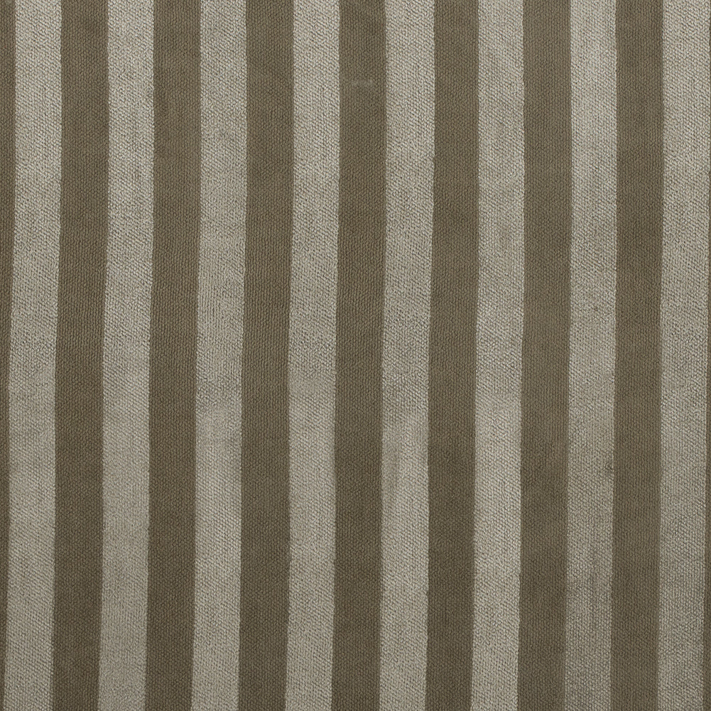 Golden Beige Awning Striped Cotton Upholstery Velveteen