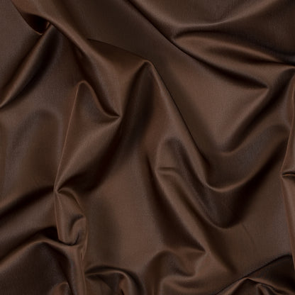 Brown and Beige Reversible Satin-Faced Polyester Twill