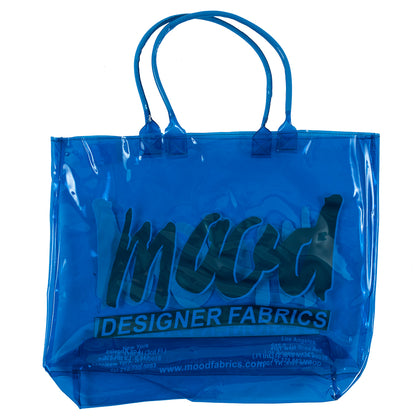 Blue and Gold Vinyl Beach Bag