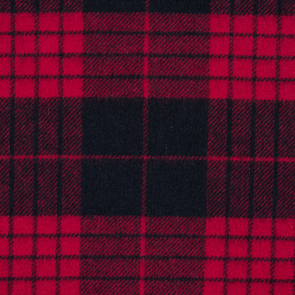 Lollipop and Black Tartan Plaid Cotton Flannel - Full