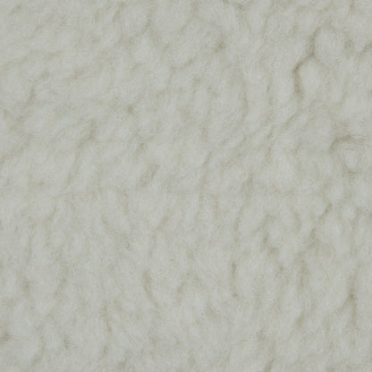 White Faux Shearling with Black Felted Wool Backing - Detail