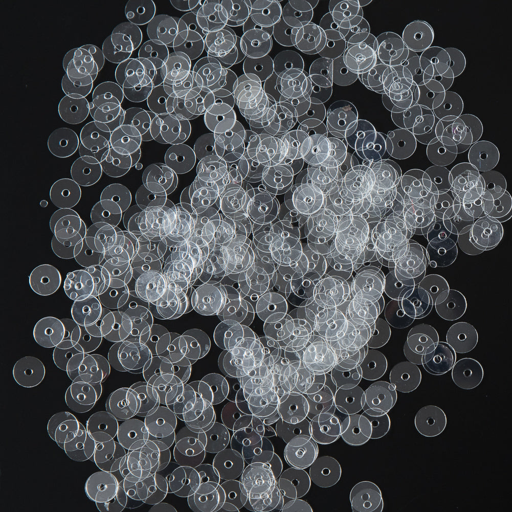 Bag of Clear Transparent Bright Loose Sequins - 5mm
