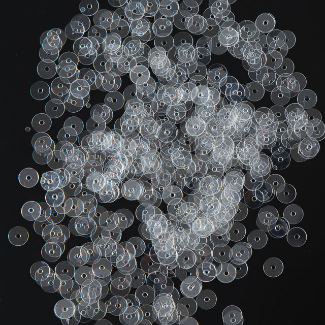 Bag of Clear Transparent Bright Loose Sequins - 5mm