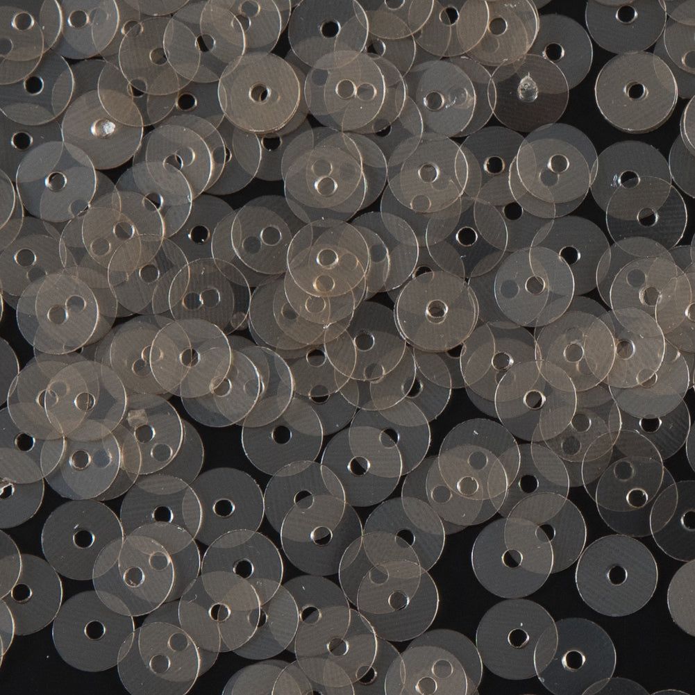 Bag of Beige Transparent Bright Loose Sequins - 5mm Detail