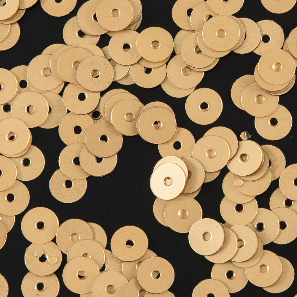 Bag of Gold Dull-Bright Loose Sequins - 5mm Detail