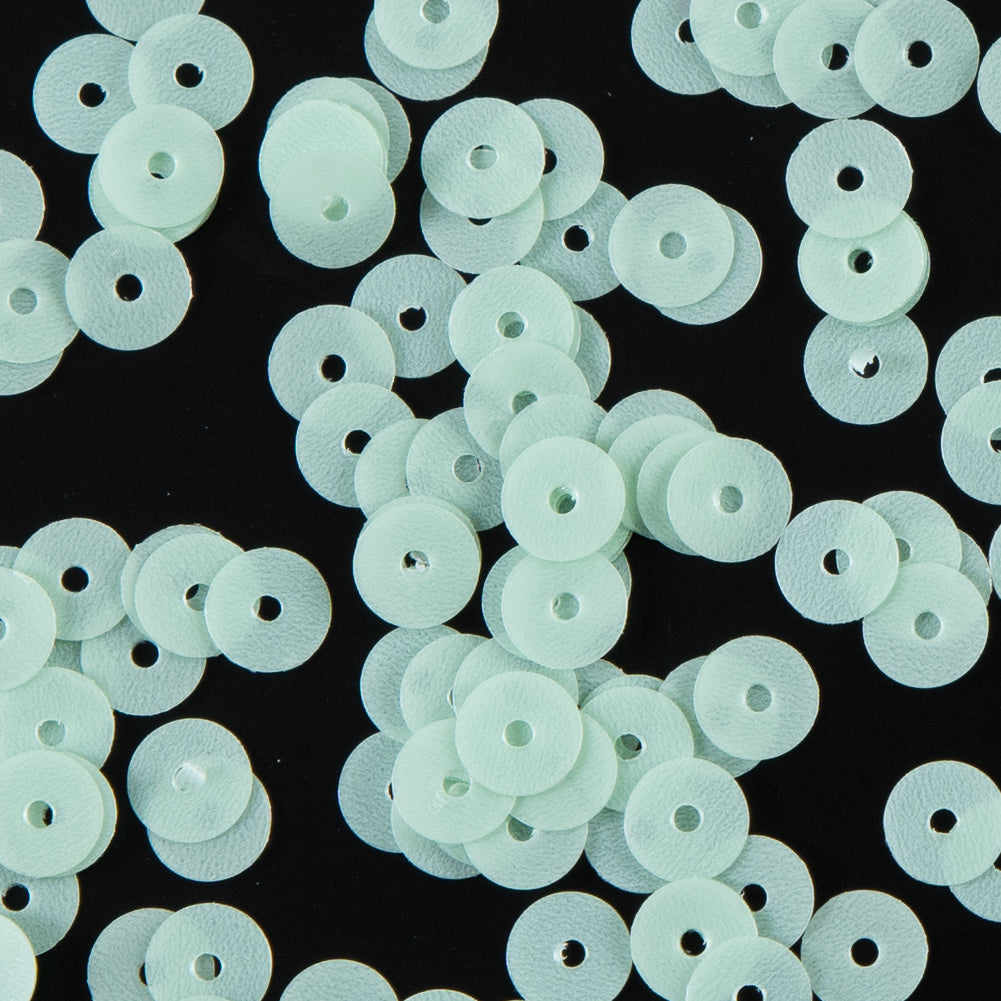 Bag of Tea Green Dull-Bright Loose Sequins - 5mm Detail