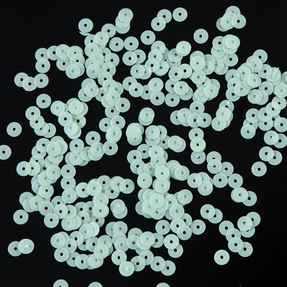 Bag of Tea Green Dull-Bright Loose Sequins - 5mm