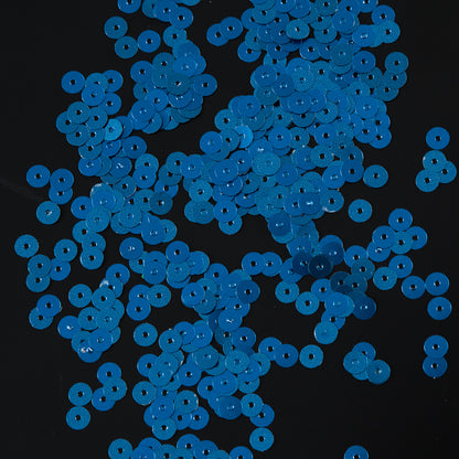 Bag of Blue Dull-Bright Loose Sequins - 5mm