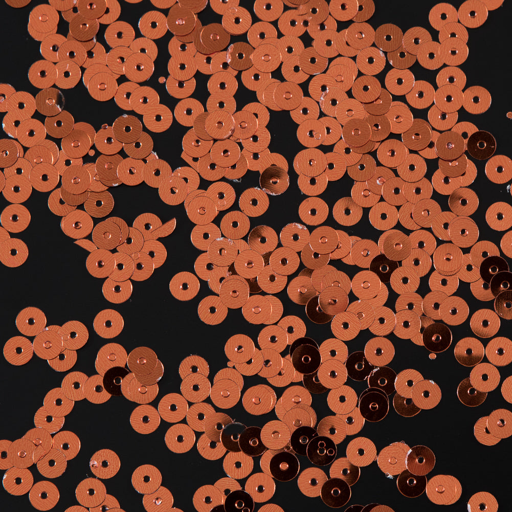 Bag of Purmpkin Color Loose Sequins with Silver Back - 5mm