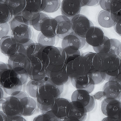 Bag of Gray Transparent Bright Loose Sequins - 6mm Detail