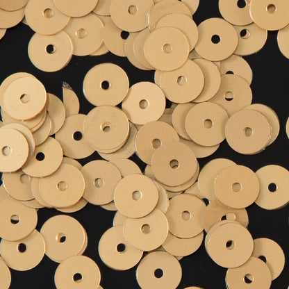 Bag of Gold Dull-Bright Loose Sequins - 6mm Detail
